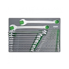 Набір інструментів Toptul ключів комбінованих 6-38мм 30од. (в ложементі) (GED3025)