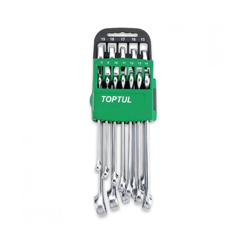 Набор инструментов Toptul ключей комбинированных 7-24мм 14 шт. на холдере (GSAB1401)