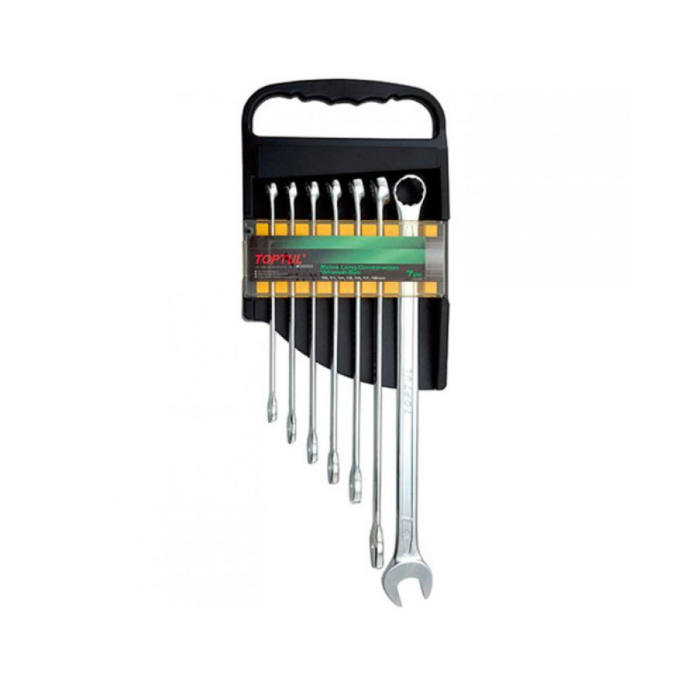 Набор инструментов Toptul ключей комбинированных супердлинных 7 шт. 10-19 мм (GAAM0706)