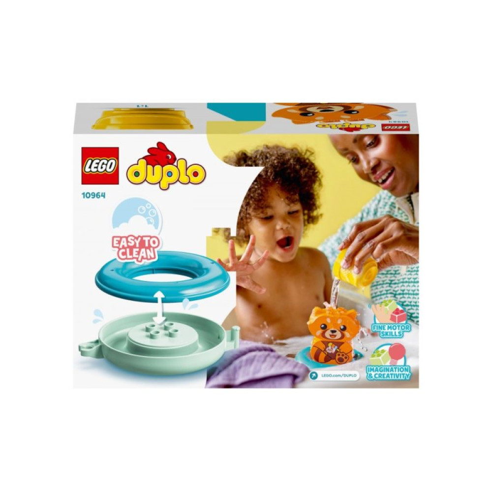 Конструктор LEGO DUPLO My First Веселое купание: Плавающая красная панда (10964)