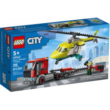 Конструктор LEGO City Перевозка спасательного вертолета 215 деталей (60343)