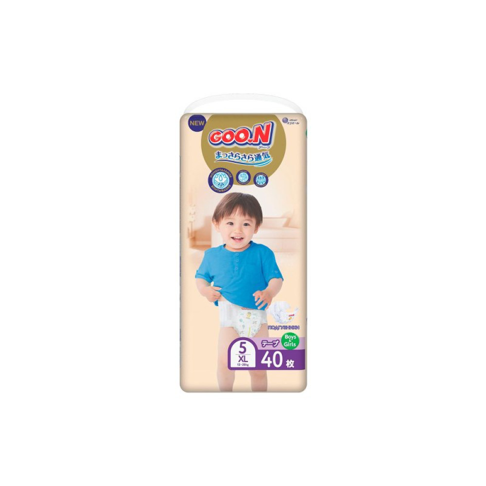 Подгузник GOO.N Premium Soft 12-20 кг размер XL на липучках 40 шт (863226) Подгузник GOO.N Premium Soft 12-20 кг размер XL на липучках 40 шт (863226)