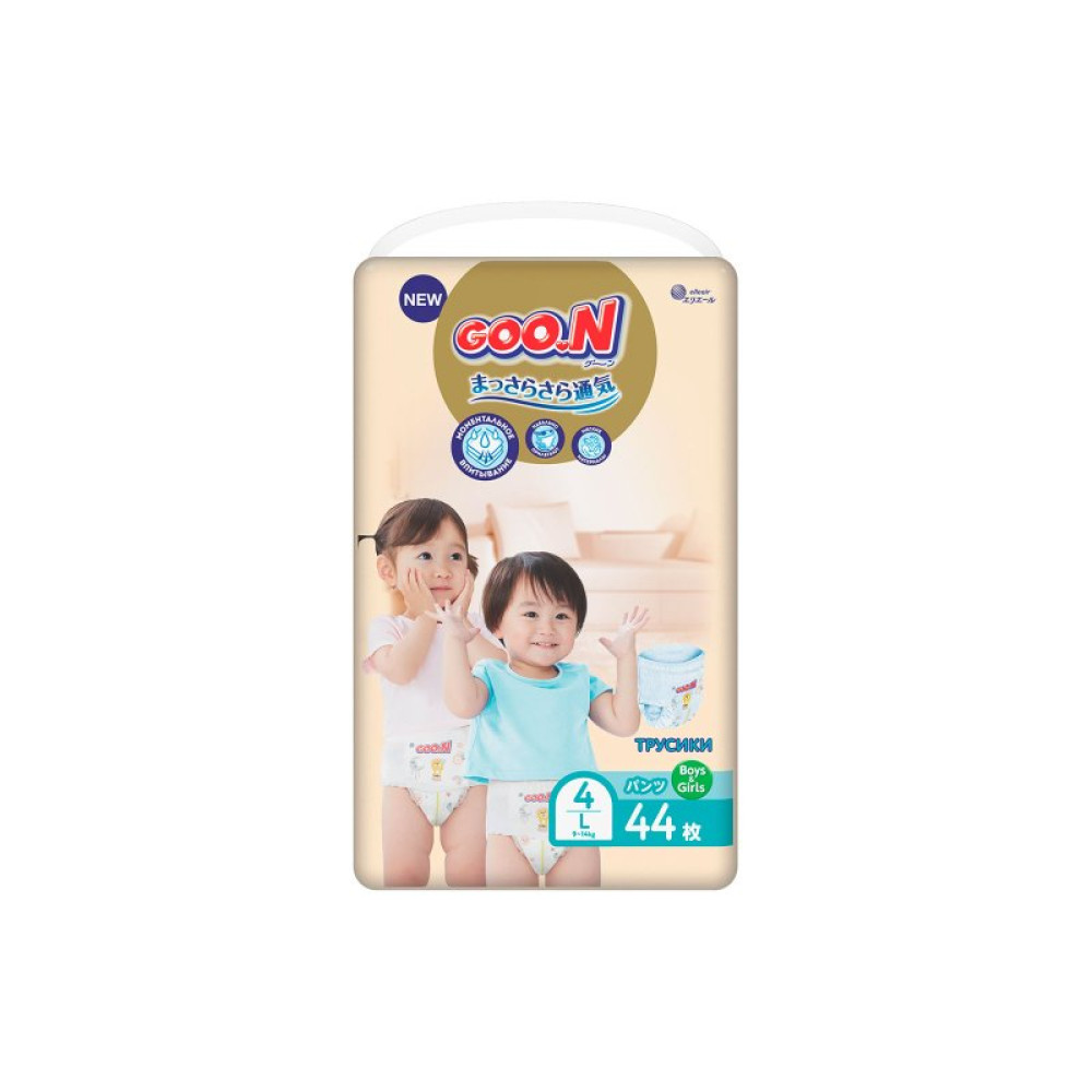 Подгузник GOO.N Premium Soft 9-14 кг размер L унисекс 44 шт (863228)