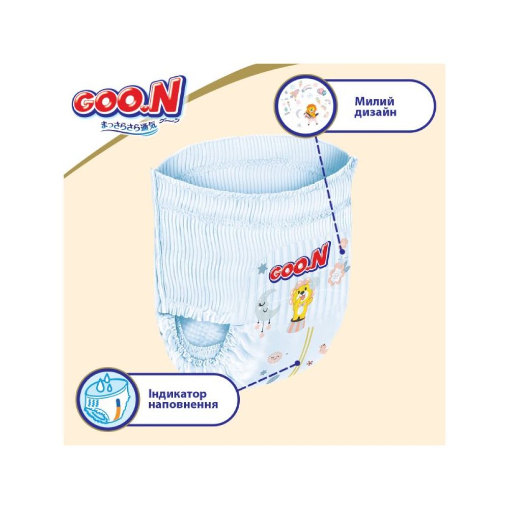 Подгузник GOO.N Premium Soft 9-14 кг размер L унисекс 44 шт (863228)