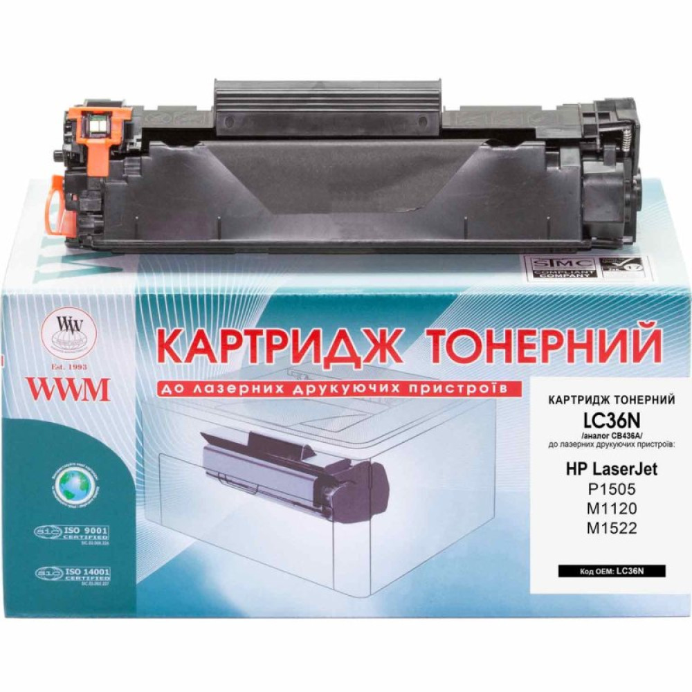 Картридж WWM для HP LJ P1505/M1120/1522 (LC36N)_