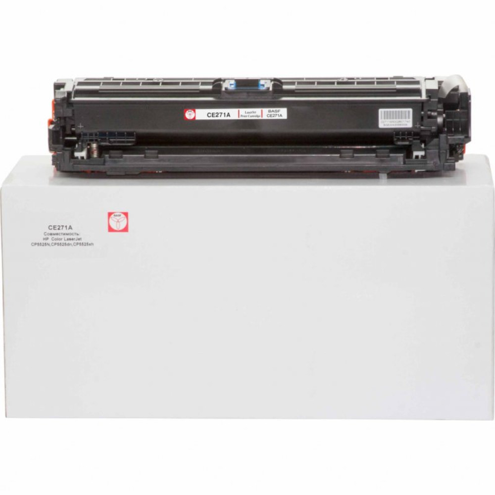 Картридж BASF для HP CLJ CP5525 аналог CE271A Cyan (KT-CE271A)_