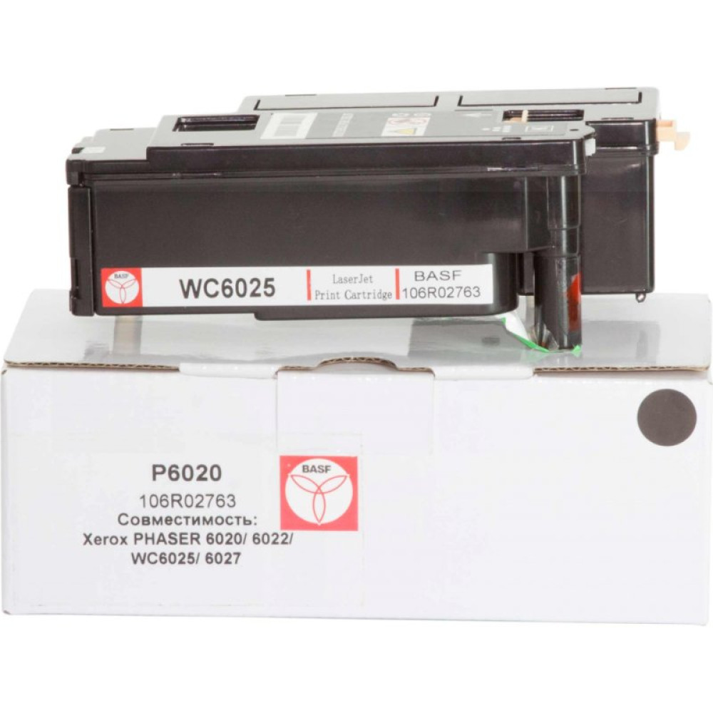 Картридж BASF для Xerox Phaser 6020/6022/WC6025/6027 Black (KT-106R02763)_