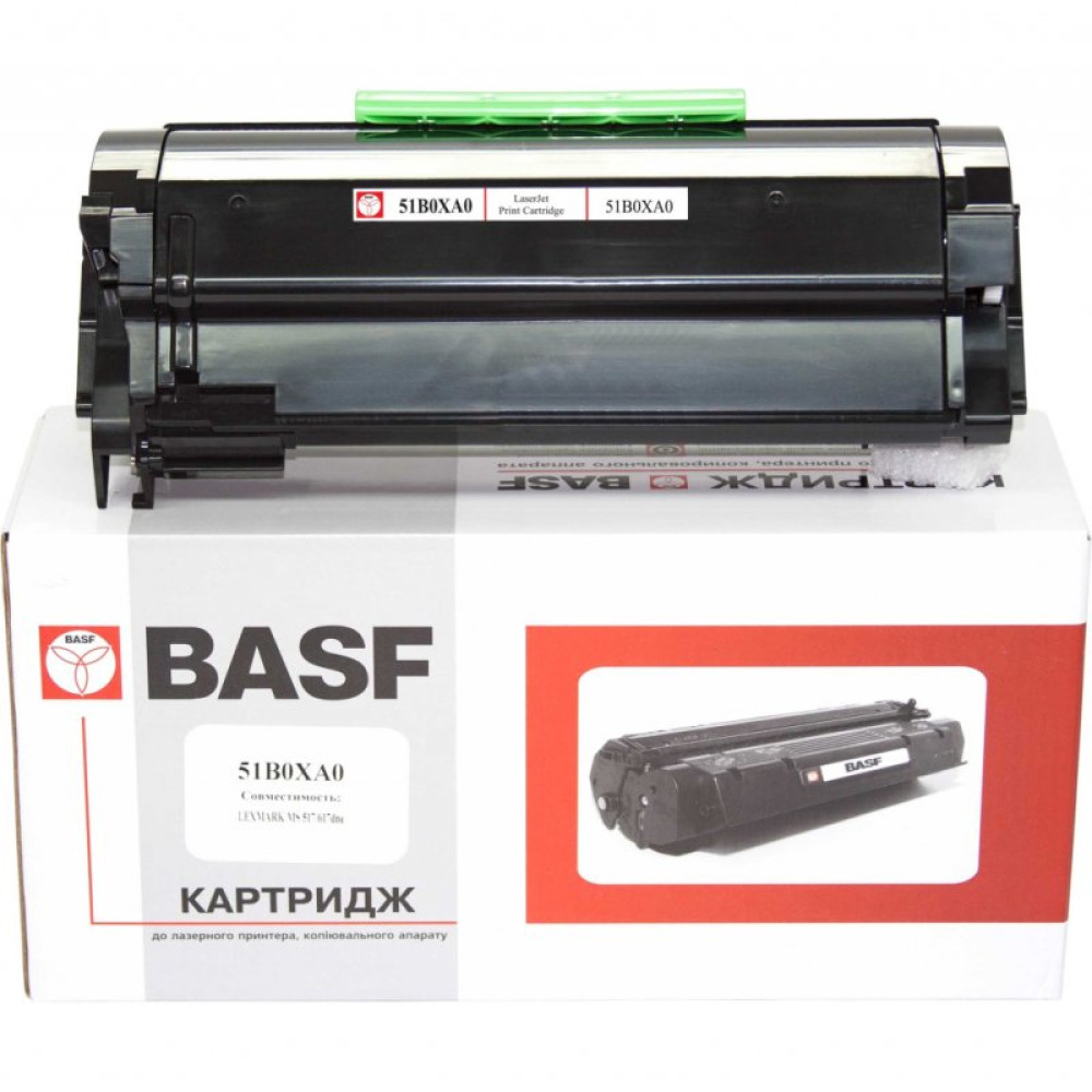 Тонер-картридж BASF Lexmark MS517/617dne , 51B0XA0 Black (BASF-KT-51B0XA0)_