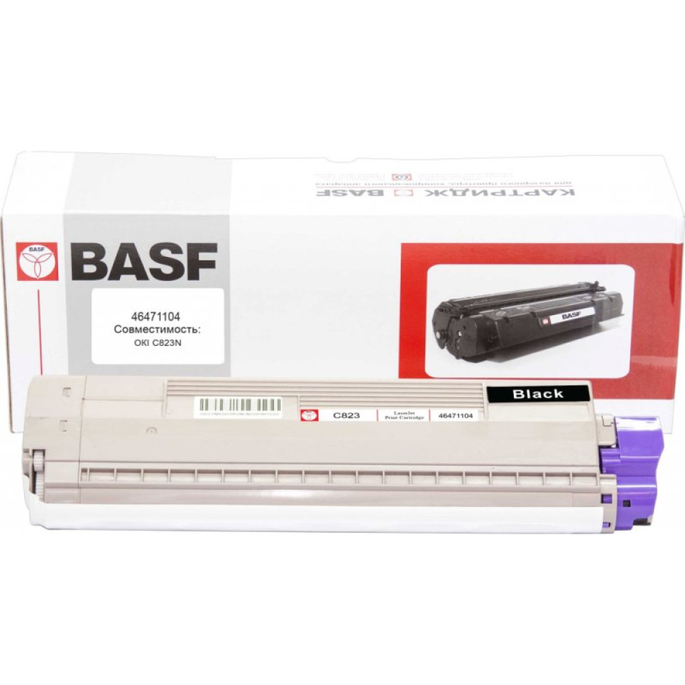 Тонер-картридж BASF OKI C822/823/833dn Black 46471104 (KT-46471104)_