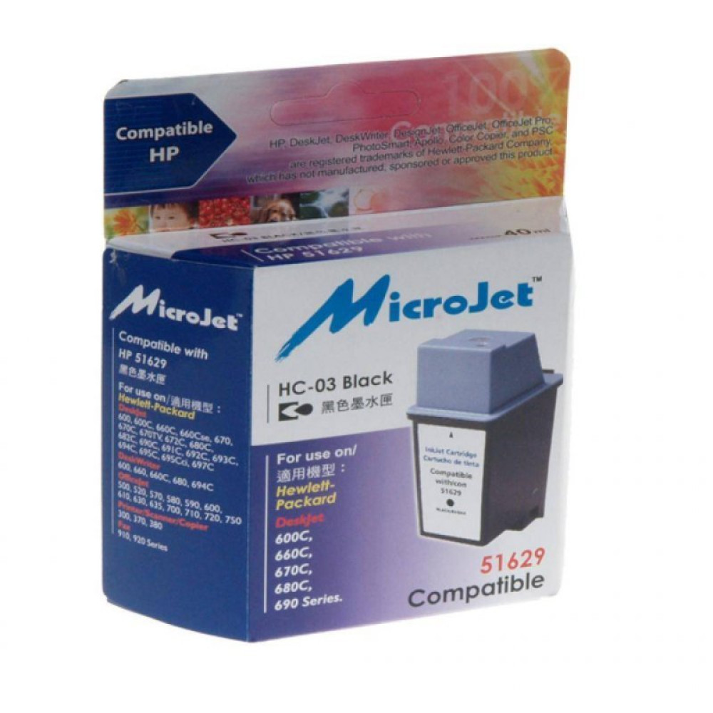 Картридж Microjet для HP №29 Black (HC-03)_