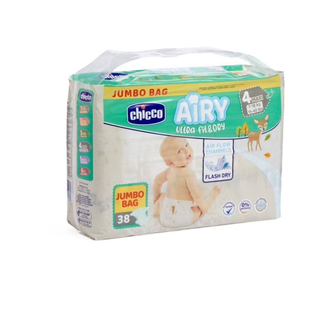 Подгузник Chicco Airy 4 L 7-18 кг 38 шт (11236.00) Подгузник Chicco Airy 4 L 7-18 кг 38 шт (11236.00)