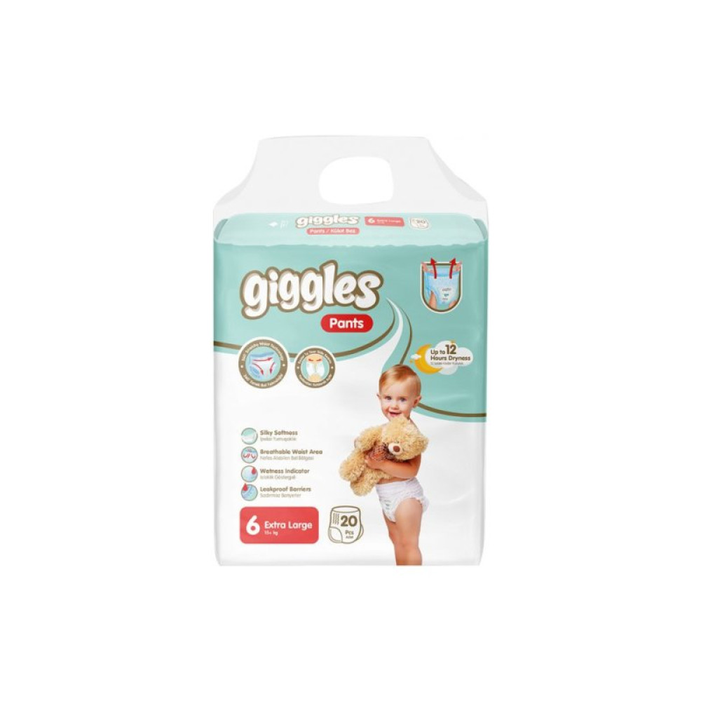 Подгузник Giggles XL 15+ кг 20 шт (8680131205165) Подгузник Giggles XL 15+ кг 20 шт (8680131205165)