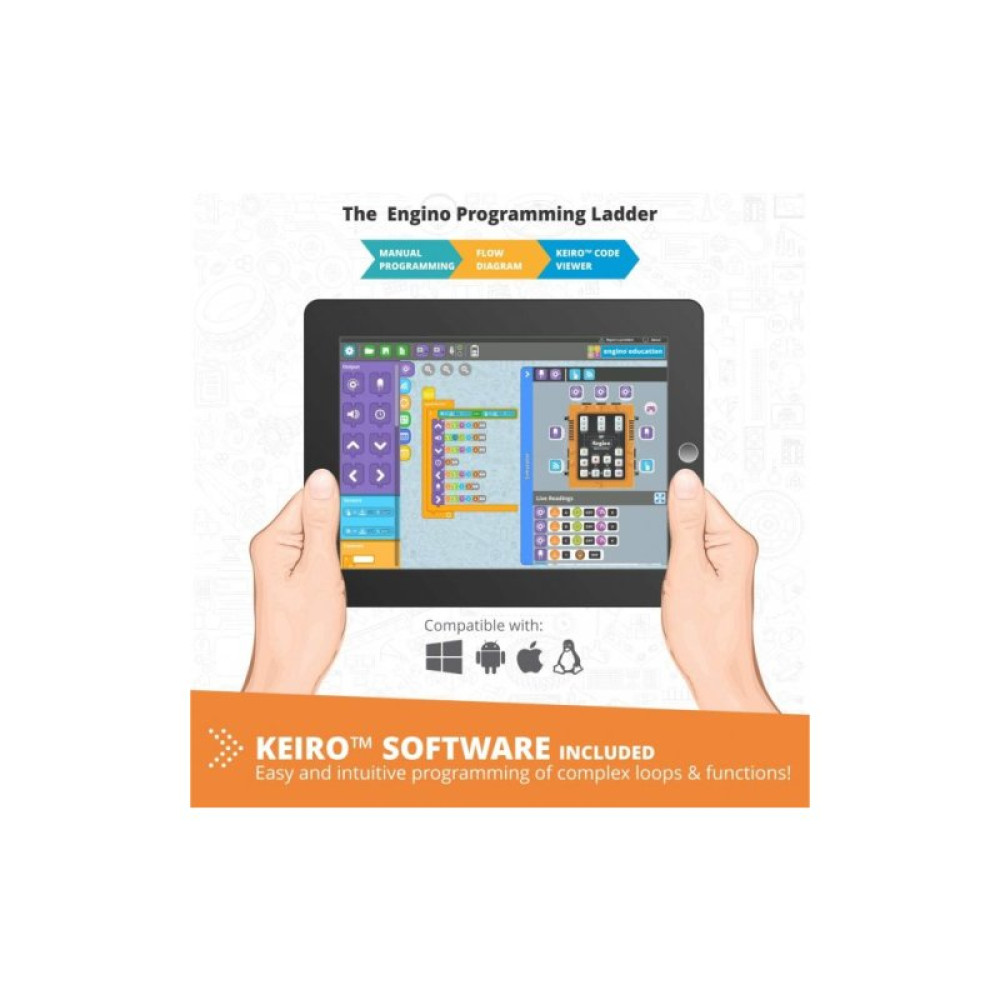 Конструктор Engino STEM&Robotics Pro Set v2 с аккумулятором (E30-1B)