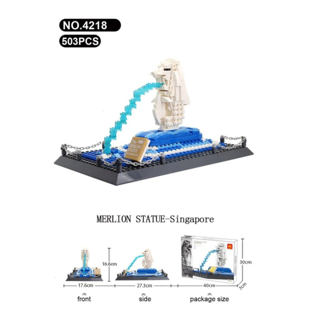 Конструктор Wange Статуя Мерлион, Сингапур (WNG-Merlion)