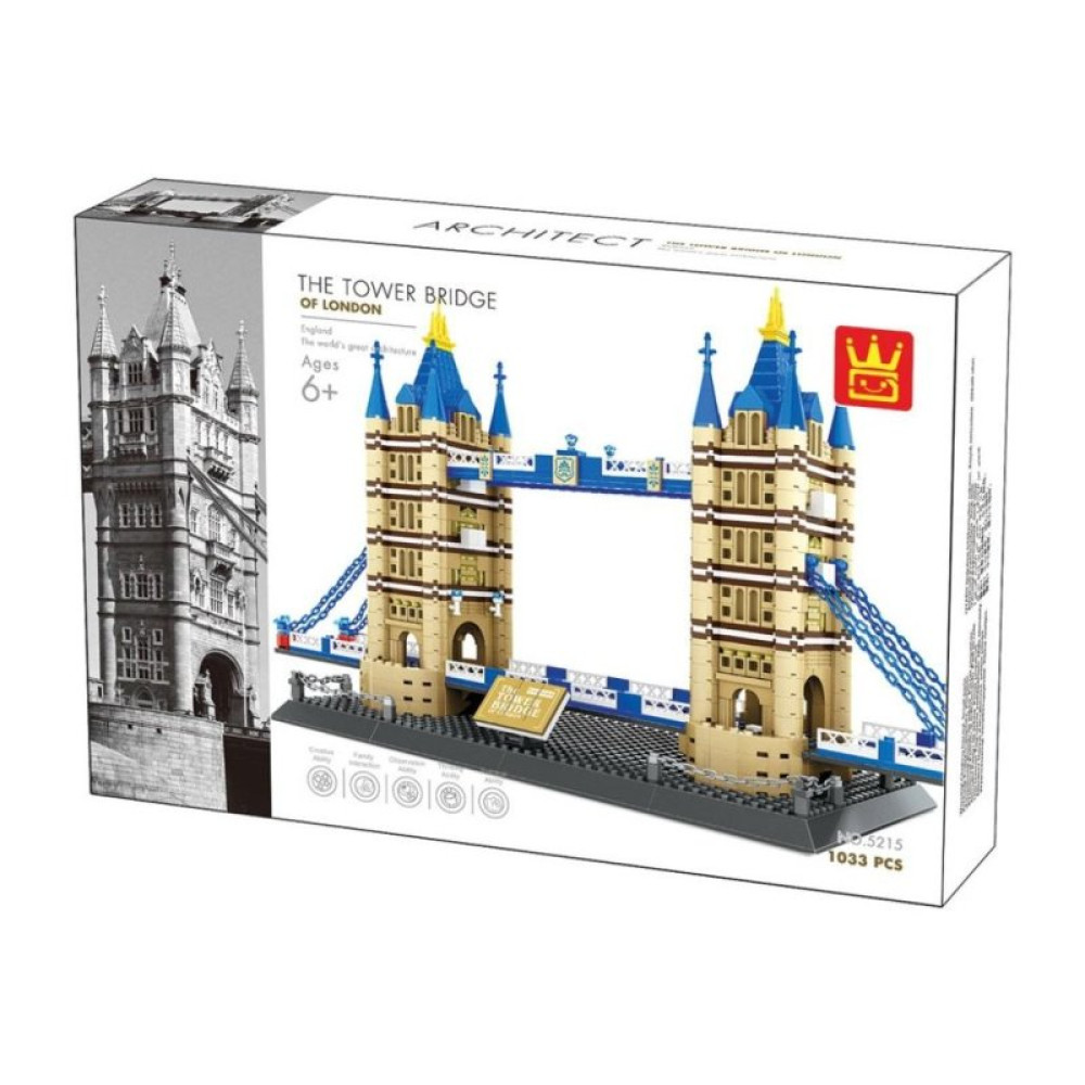 Конструктор Wange Тауэрский мост, Лондон, Англия (WNG-Tower-Bridge) Конструктор Wange Тауэрский мост, Лондон, Англия (WNG-Tower-Bridge)