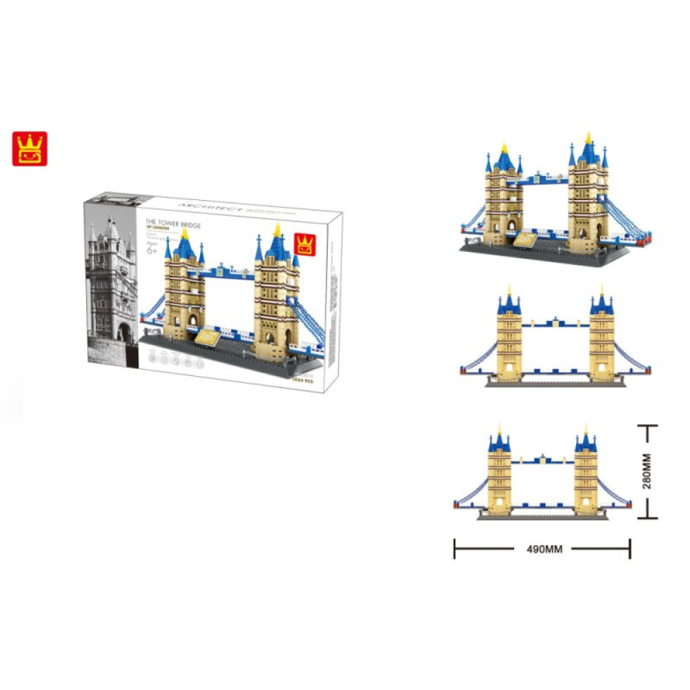 Конструктор Wange Тауэрский мост, Лондон, Англия (WNG-Tower-Bridge) Конструктор Wange Тауэрский мост, Лондон, Англия (WNG-Tower-Bridge)