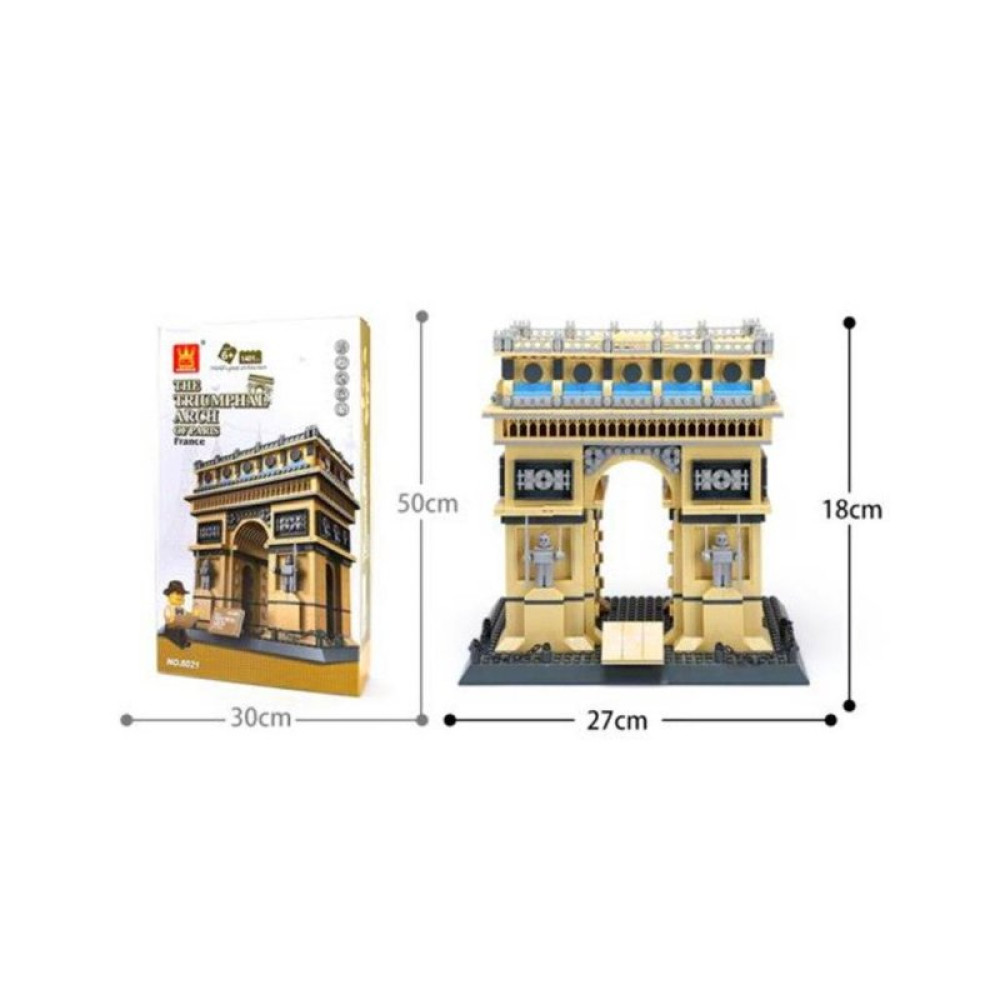 Конструктор Wange Триумфальная арка Парижа, Франция (WNG-Triomphe-Arc)