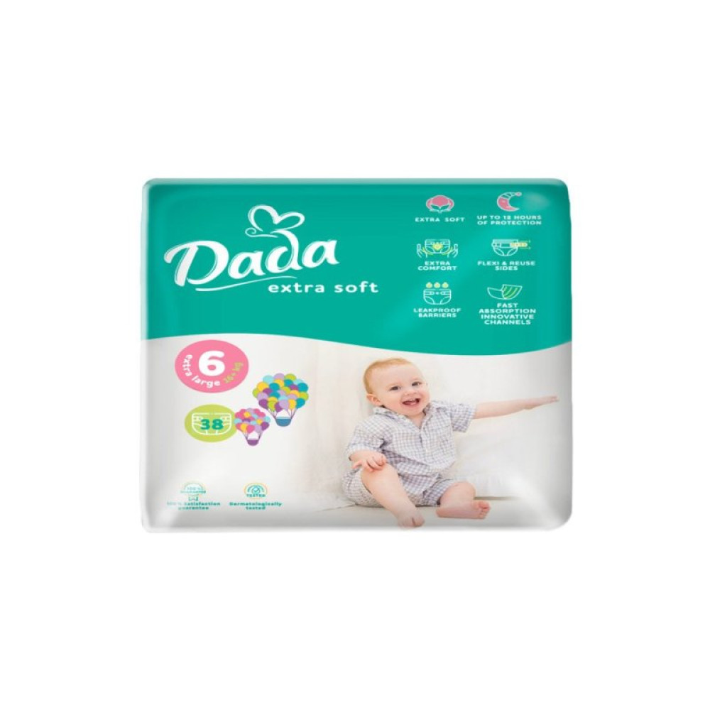 Подгузник Dada Extra Soft 6 (16+ кг) 38 шт (4820174980924) Подгузник Dada Extra Soft 6 (16+ кг) 38 шт (4820174980924)