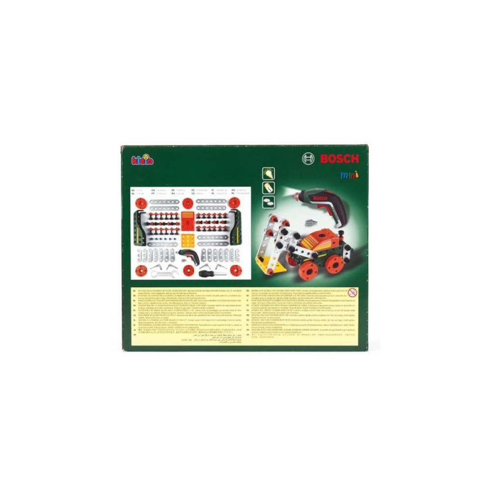 Конструктор Bosch многофункциональный, шуруповерт Ixolino II, 110 предметов (8497)