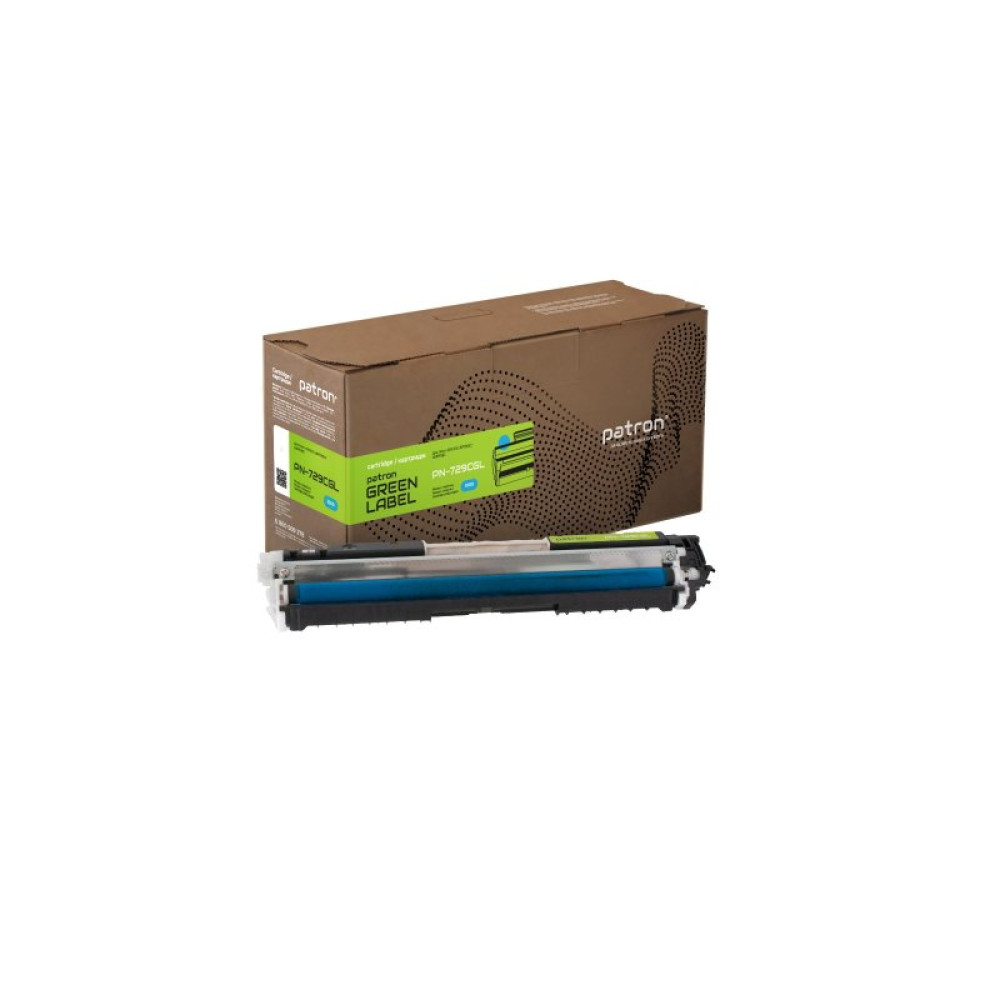 Тонер-картридж Patron Canon 729 cyan Green Label (PN-729CGL)