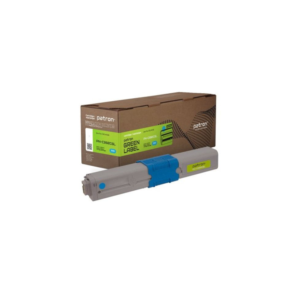 Тонер-картридж Patron Oki 46508735 Green Label, cyan (PN-C332CGL)