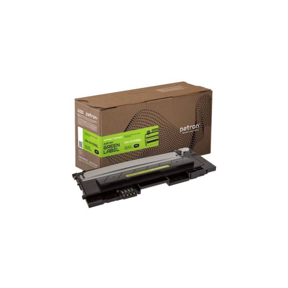 Тонер-картридж Patron Samsung CLT-409S Green Label, black (PN-K409GL)