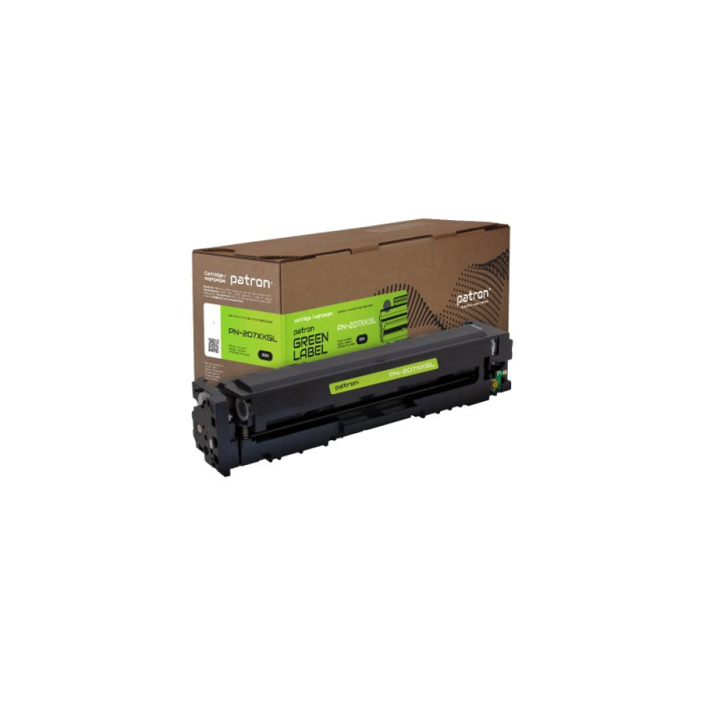 Картридж Patron HP 207X (W2210X) Green Label, black (PN-207XKGL)