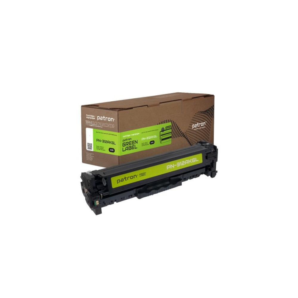 Картридж Patron HP 312A (CF380A) Green Label, black (PN-312AKGL)
