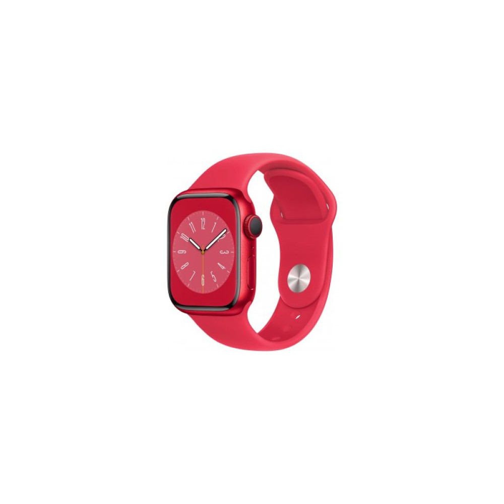 Смарт-часы Apple Watch Series 8 GPS 41mm (PRODUCT)RED Aluminium Case with (PRODUCT)RED Sport Band - Regular (MNP73UL/A)