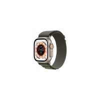 Смарт-годинник Apple Watch Ultra GPS + Cellular, 49mm Titanium Case with Green Alpine Loop -Medium (MQFN3UL/A)