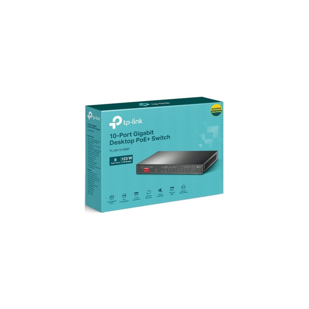 Комутатор мережевий TP-Link TL-SG1210MP