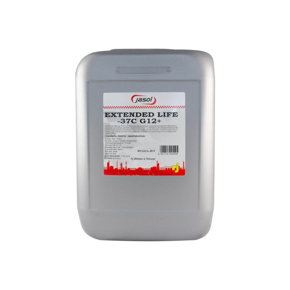 Антифриз JASOL EXTENDED LIFE -37 C G12+, 20L (0325115)