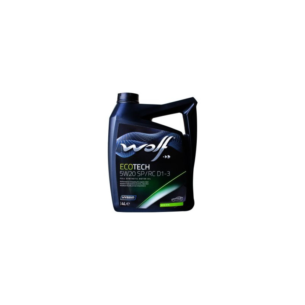 Моторное масло Wolf ECOTECH 5W20 SP/RC D1-3 4л (1050525)