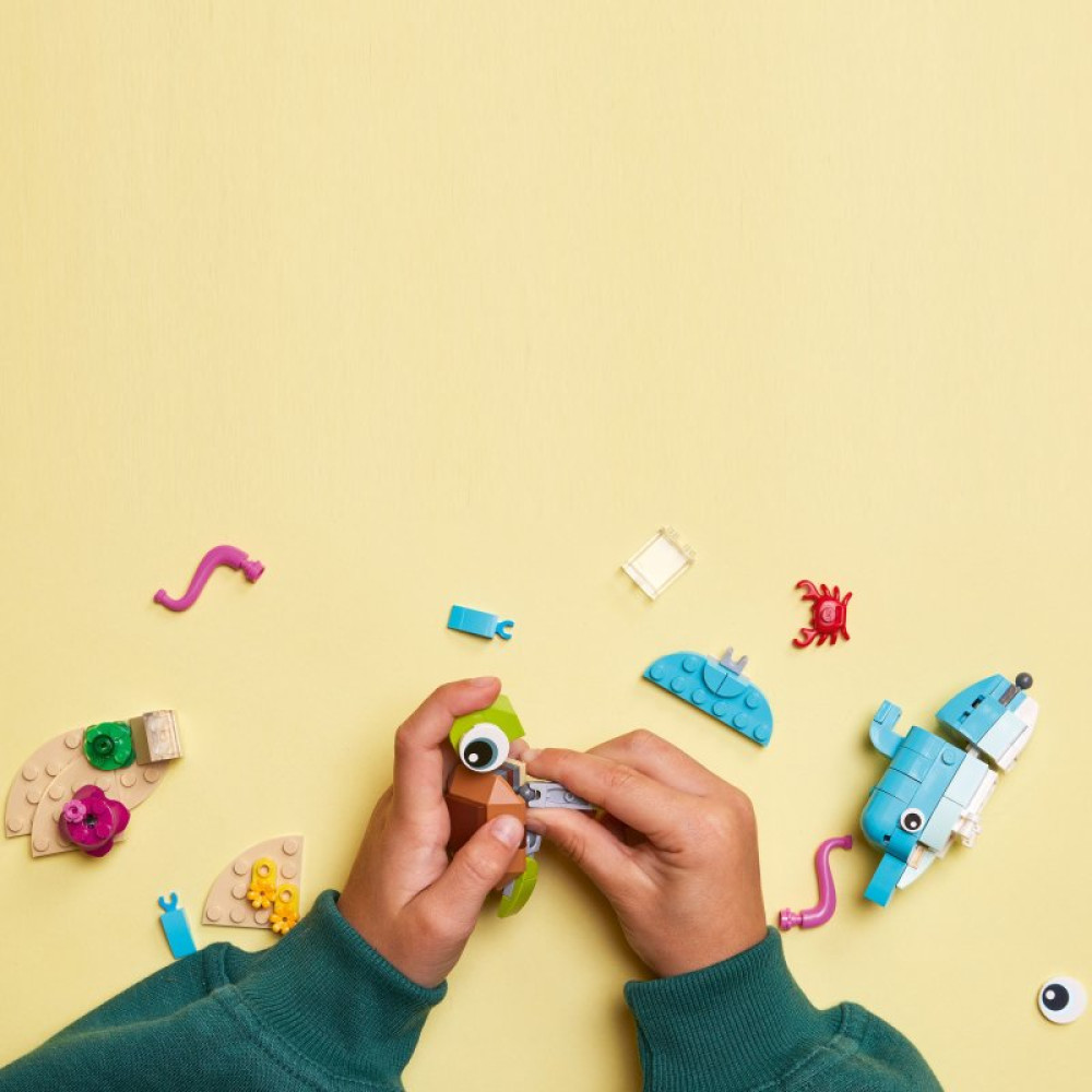 Конструктор LEGO Creator Дельфин и черепаха 137 деталей (31128)