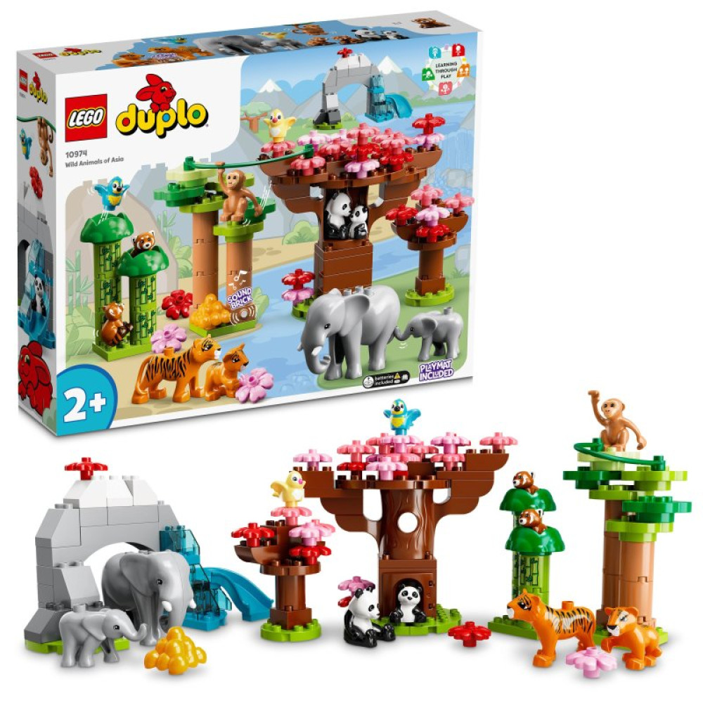 Конструктор LEGO DUPLO Town Дикие животные Азии 117 деталей (10974)