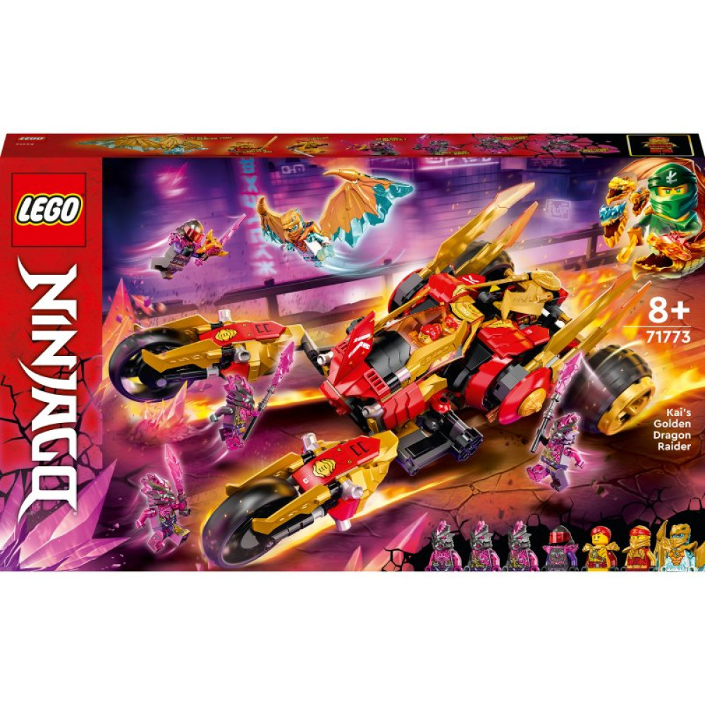 Конструктор LEGO Ninjago Рейдер Золотого дракона Кая 624 детали (71773)