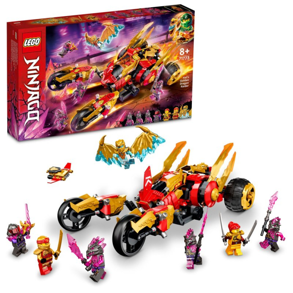 Конструктор LEGO Ninjago Рейдер Золотого дракона Кая 624 детали (71773)