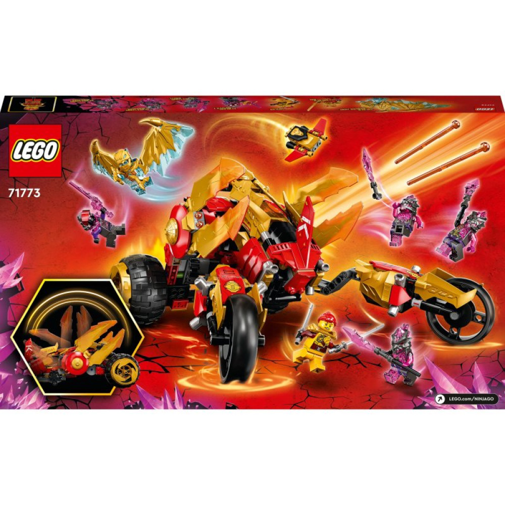 Конструктор LEGO Ninjago Рейдер Золотого дракона Кая 624 детали (71773)