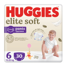 Подгузник Huggies Elite Soft 6 (15-25 кг) Mega 30 шт (5029053582436) Подгузник Huggies Elite Soft 6 (15-25 кг) Mega 30 шт (5029053582436)
