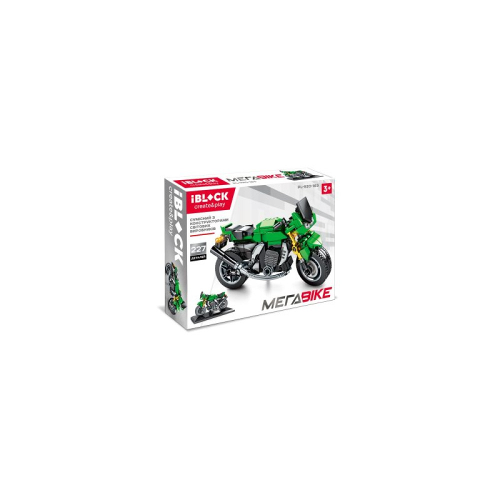 Конструктор iBlock Мега Bike мотоцикл Kawasaki Ninja (PL-920-183)