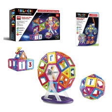 Конструктор iBlock Магнітний Колесо огляду 46 деталей (PL-920-05)
