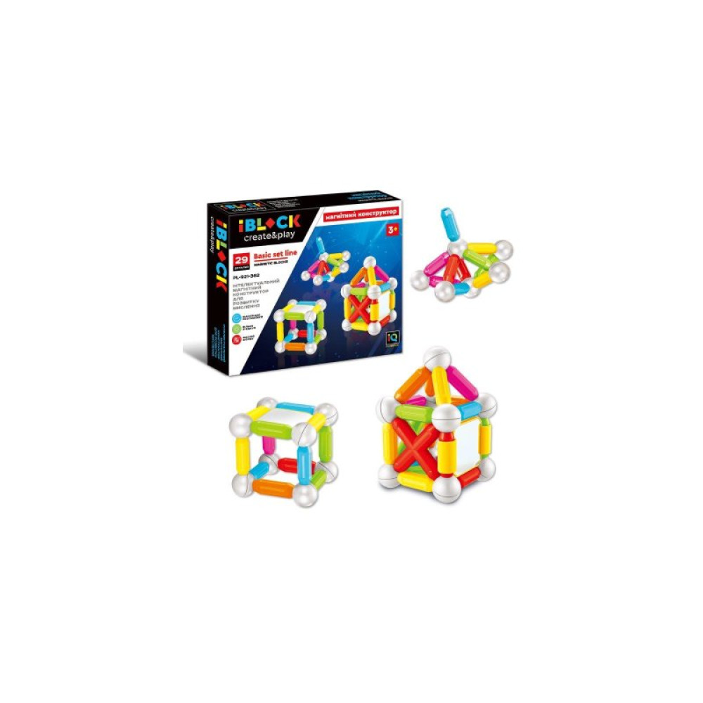Конструктор iBlock Магнітний 29 деталей (PL-921-362)