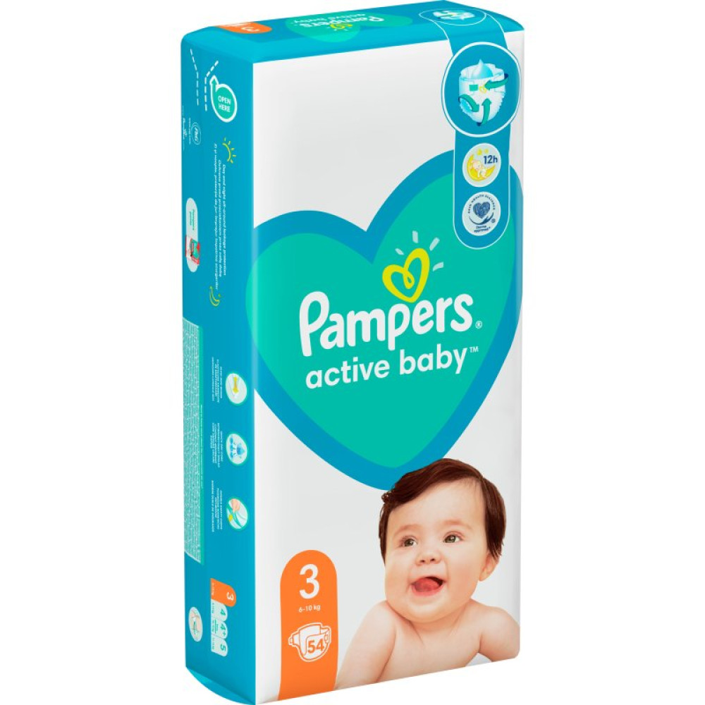 Подгузник Pampers Active Baby Размер 3 (6-10 кг) 54 шт (8001090948977) Подгузник Pampers Active Baby Размер 3 (6-10 кг) 54 шт (8001090948977)