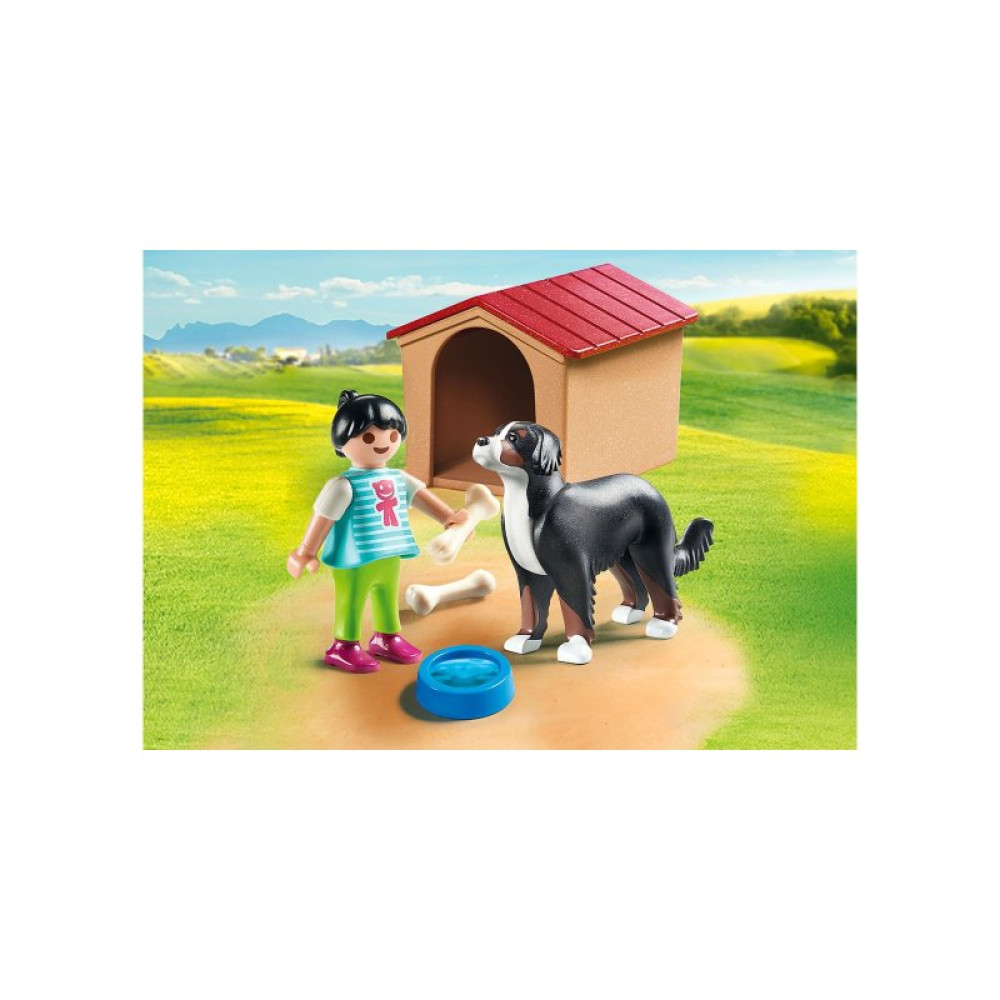 Конструктор Playmobil Country Девочка и собака с будкой (70136)