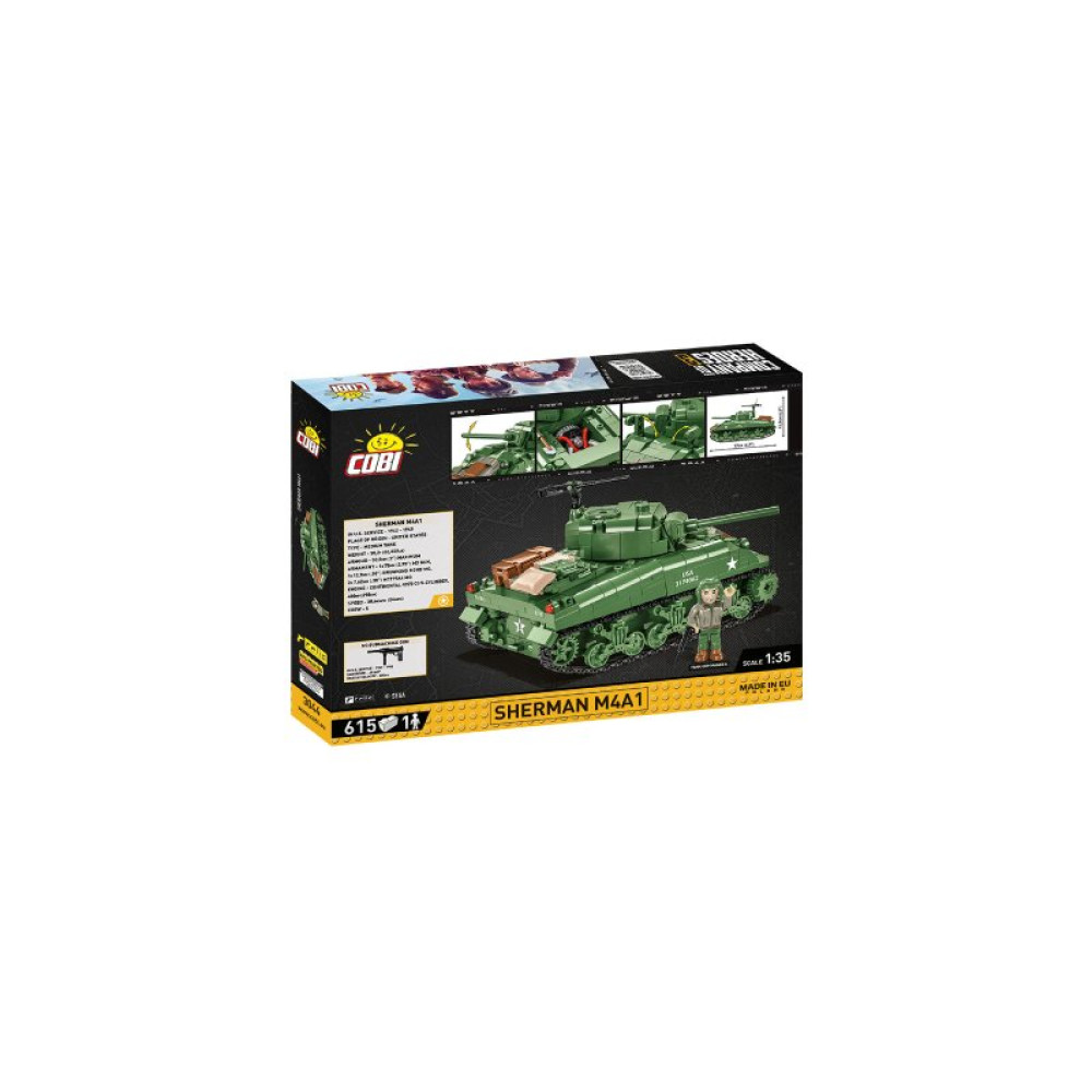 Конструктор Cobi Company of Heroes 3 Танк M4 Шерман, 615 деталей (COBI-3044)