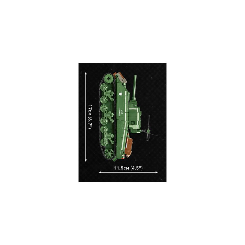 Конструктор Cobi Company of Heroes 3 Танк M4 Шерман, 615 деталей (COBI-3044)