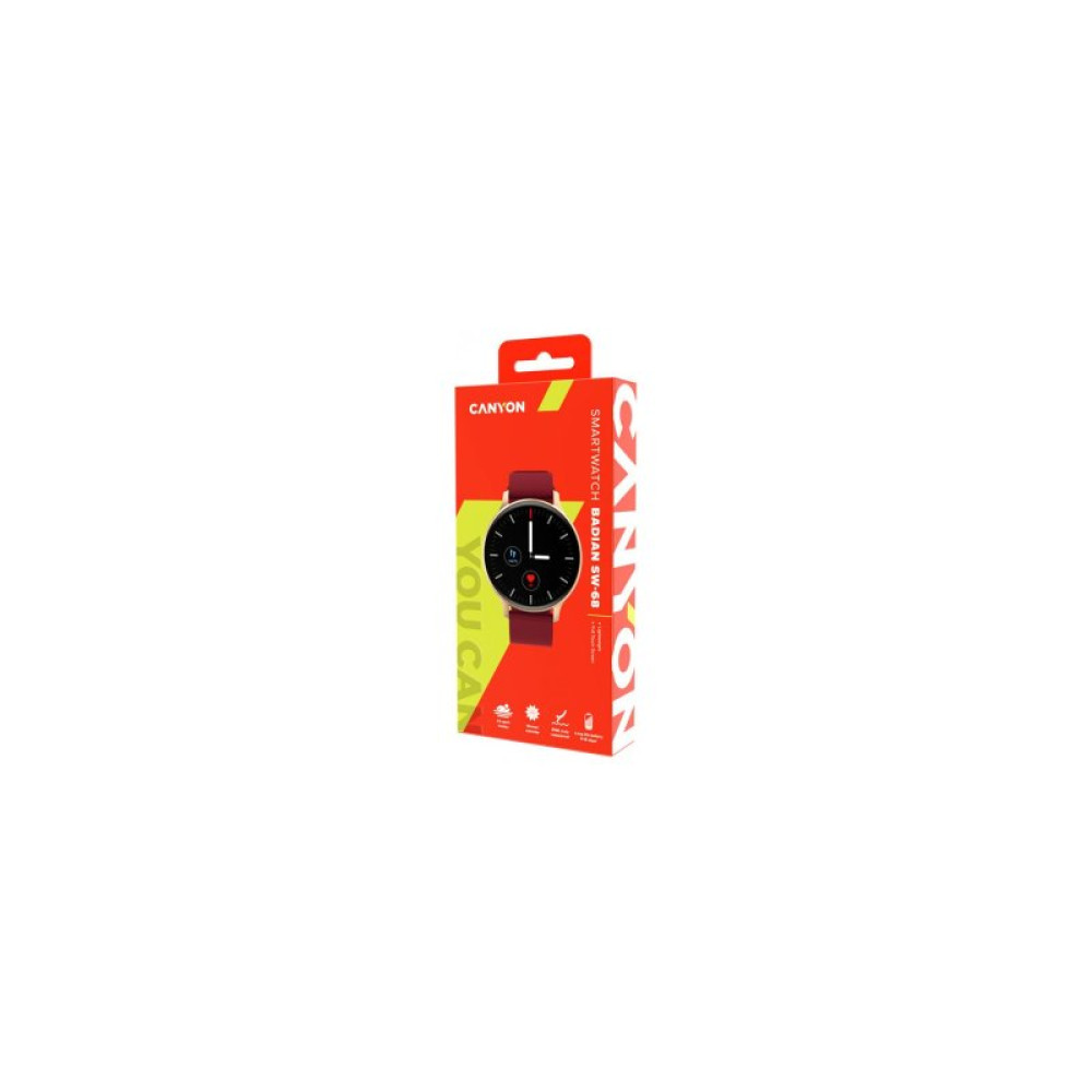 Смарт-часы Canyon CNS-SW68RR Badian Red (CNS-SW68RR)