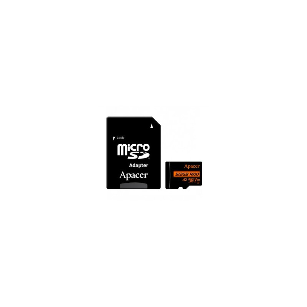Карта пам'яті Apacer 512GB microSD class 10 UHS-I U3 (AP512GMCSX10U8-R)
