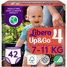 Подгузник Libero Up&Go Размер 4 (7-11 кг) 42 шт (7322541742243) Подгузник Libero Up&Go Размер 4 (7-11 кг) 42 шт (7322541742243)