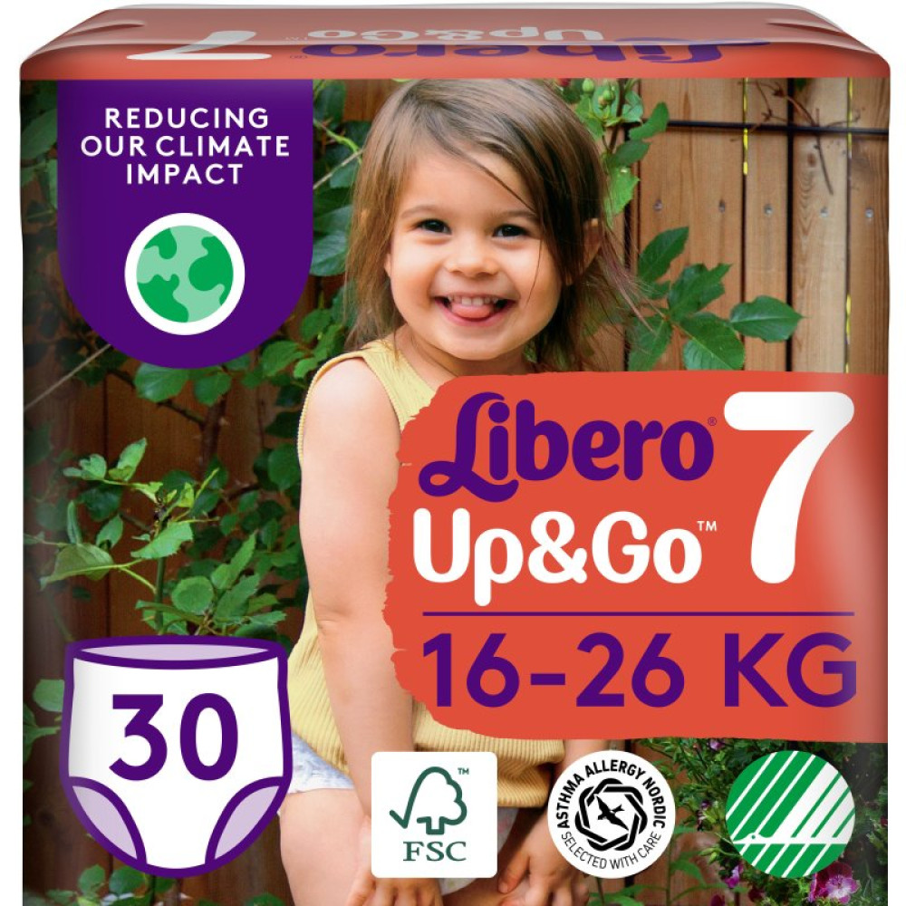 Подгузник Libero Up&Go Размер 7 (16-26 кг) 30 шт (7322541743240)
